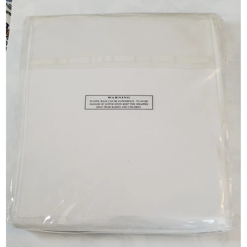 Brand New Garnet Hill Twin Flat Sheet Multi Color Crochet Percale Cotton Boho